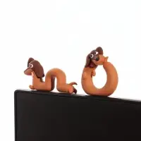 Мини - фигурка на монитор &laquo;Таксы-гусенички&raquo;, набор 2 шт., 2.5&times;7&times;2.5 см