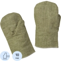 Рукавицы брезентовые с наладонником брезентовым (пл.550 гр/м2) 10 пар/уп