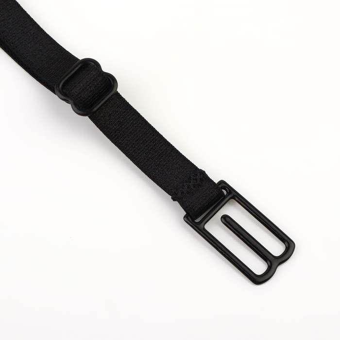 Набор фиксаторов для бретелей, 10 мм, 15-25 см, 3 шт, цвет чёрный/белый/бежевый Набор фиксаторов для бретелей, 10 мм, 15-25 см, 3 шт, цвет чёрный/белый/бежевый