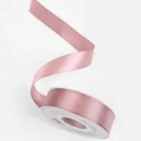 Лента атласная TEIRA, двухсторонняя, 25 мм, 25&plusmn;1 м, нежно-розовая №164