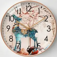 Часы настенные интерьерные &laquo;Олень&raquo;, бесшумные, плавный ход, d=30 см, от батарейки 1&times;АА