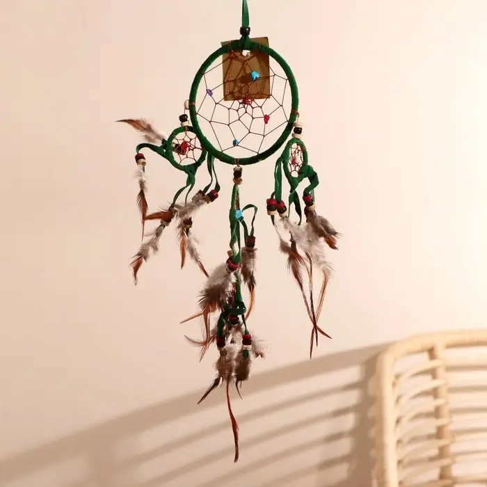 Ловец снов Ловец снов "Пять зеленых колец" 0,7х15х40 см