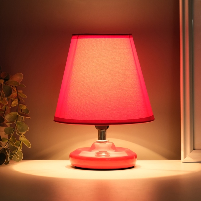 Лампа настольная Лампа настольная "Мини" 1х40Вт Е14 красный 15х15х20см МОДЕЛЬ: 3133993