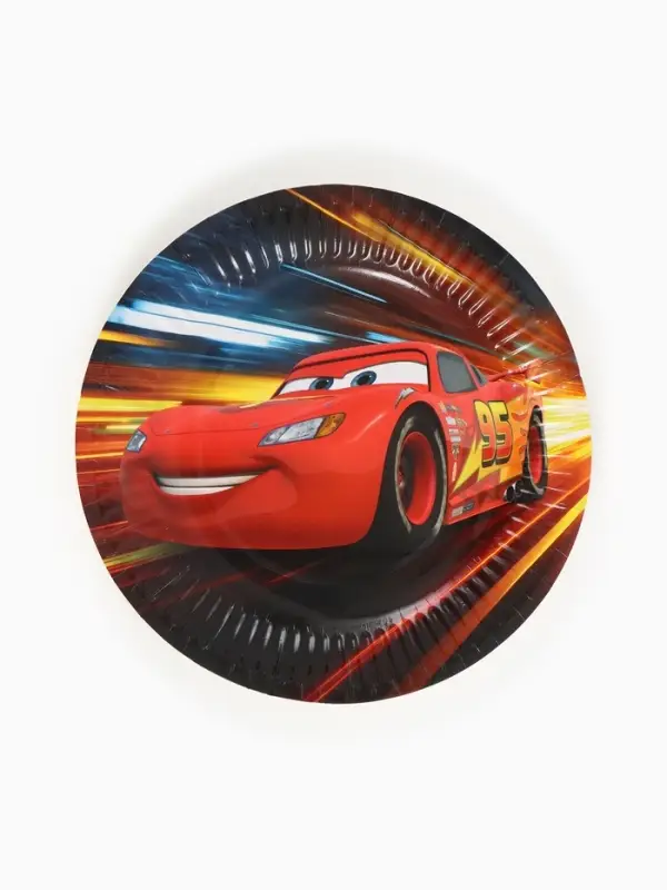 Посуда одноразовая бумажная на 10 персон: стаканы, тарелки, скатерть, Машинки Посуда одноразовая бумажная на 10 персон: стаканы, тарелки, скатерть, Машинки