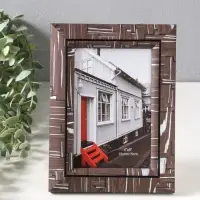 Фоторамка пластик 10х15 см "Моррис" тёмно-коричневый 19,8х15х2 см