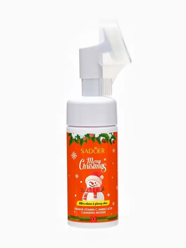Новогодняя Пенка для умывания Sadoer, витамин С, 120 мл