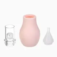 Аспиратор назальный Basic M&B, с колпачком, розовый