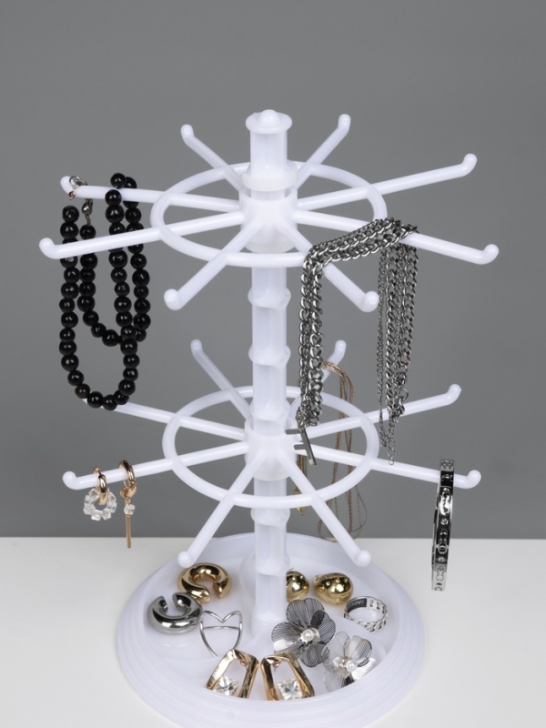 Подставка для украшений Подставка для украшений "Карусель" универсальная, 16*16*28 см, цвет белый