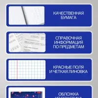 Предметная тетрадь по физике Hatber &laquo;Искусство Азии&raquo;, 48 листов, в клетку, со справочным материалом, пластиковая обложка с печатью