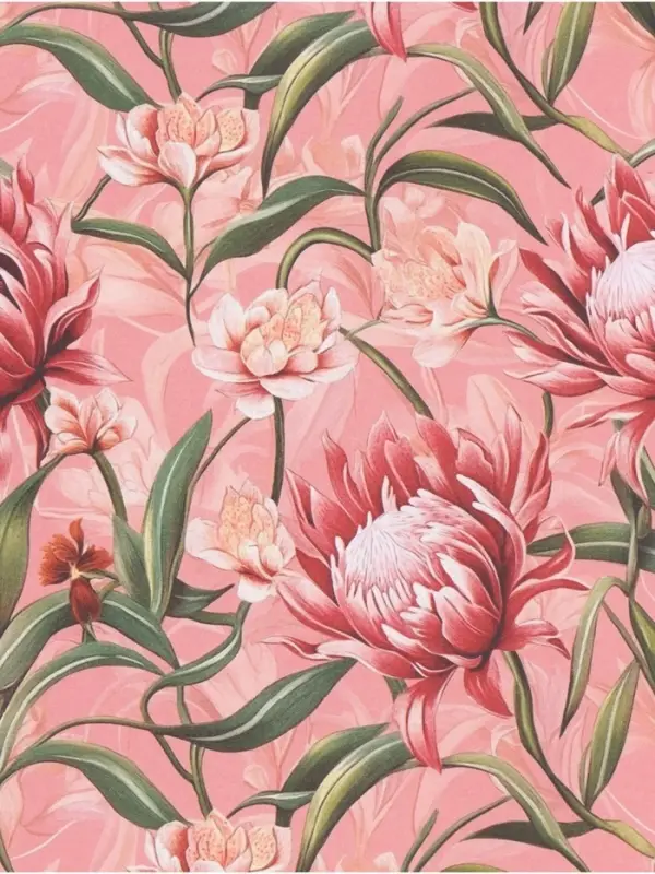 Бумага упаковочная крафт &laquo;Цветочная&raquo;, 70&times;100 см