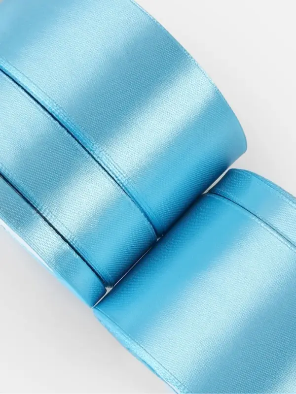 Набор атласных лент, 5 шт., 6/10/20/40/50 мм, 23&plusmn;1 м, голубой