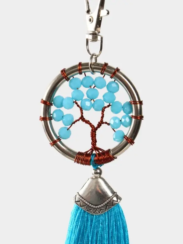 Брелок ловец снов Брелок ловец снов "Древо жизни" 19 см, цв. голубой
