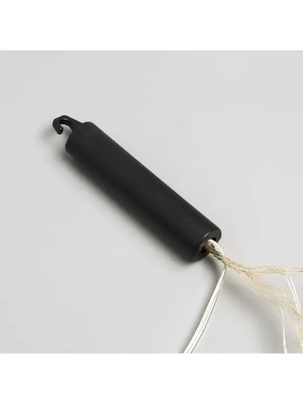 Гирлянда &laquo;Конский хвост&raquo; 10 нитей по 1 м, IP20, серебристая нить, 100 LED, 2 режима, от батареек АА&times;3, свечение мульти