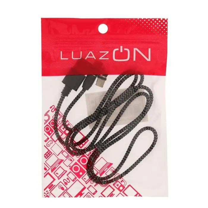 Кабель Luazon LN-6, microUSB/Type-C/Lightning - USB, 1 А, 1 м, магнитный разъем, Кабель Luazon LN-6, microUSB/Type-C/Lightning - USB, 1 А, 1 м, магнитный разъем,