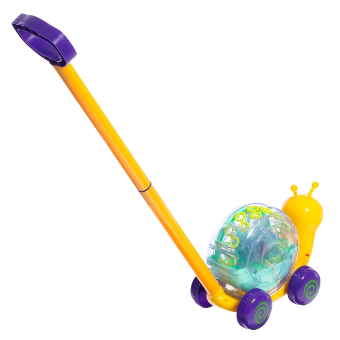 Каталка-генератор мыльных пузырей «Улитка», на палке Каталка-генератор мыльных пузырей «Улитка», на палке