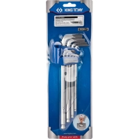 Набор ключей&nbsp;Г-обр.шестигран.1,5-10мм,длинные, шар.,9 пр. KING Tony 20109MR