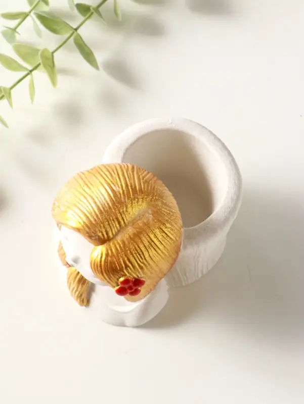 Подставка для мелочей "Русская красавица" 8х8х6 см, гипс