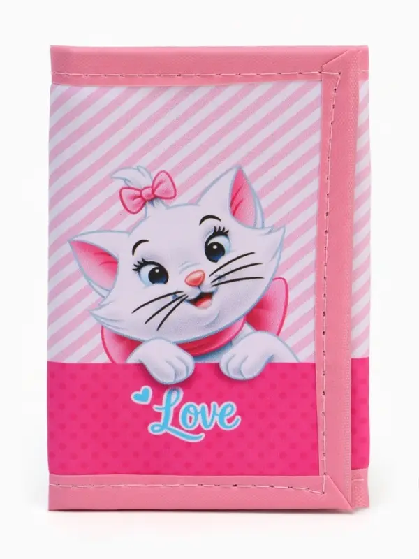 Кошелек детский на липучке &laquo;Мари&raquo;, Коты аристократы