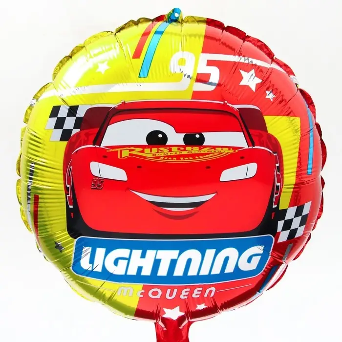 Шар воздушный «Молния», 18 дюйм, фольгированный, Тачки Шар воздушный «Молния», 18 дюйм, фольгированный, Тачки