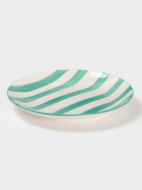 Тарелка Доляна "Райе" 19см, 19,5х2, цвет зеленый