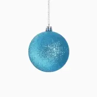 Ёлочные игрушки &laquo;Зимний домик&raquo;, шары новогодние, d=8 см, набор 6 шт., голубой