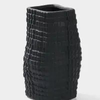 Ваза для цветов &laquo;Джорадо&raquo;, 20&times;11 см, керамика, чёрная