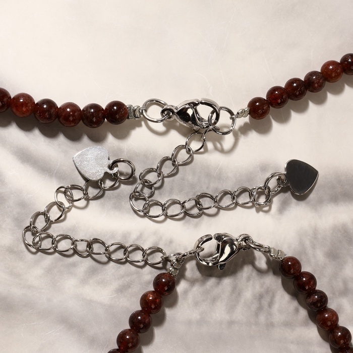 Набор 2 предмета: бусы, браслет шар №3 «Гранат» Набор 2 предмета: бусы, браслет шар №3 «Гранат»