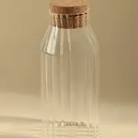 Графин SL Home Cork, 1000 мл, 9&times;9&times;22 см, с пробковой крышкой, стекло, прозрачный