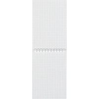 Блокнот Принты А6 60л, клетка, обл. мел. картон, спираль,Цветы