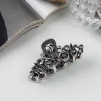 Крабик для волос &laquo;Ночной бриз&raquo;, узоры, 4.5 см, серебристый