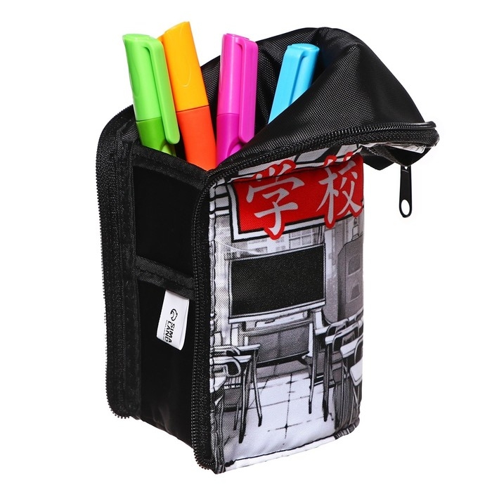 Пенал тубус-подставка, 85 х 210 х 65 мм, мягкий, тканевый, Calligrata, ПМО 12-20 Пенал тубус-подставка, 85 х 210 х 65 мм, мягкий, тканевый, Calligrata, ПМО 12-20 "Аниме"