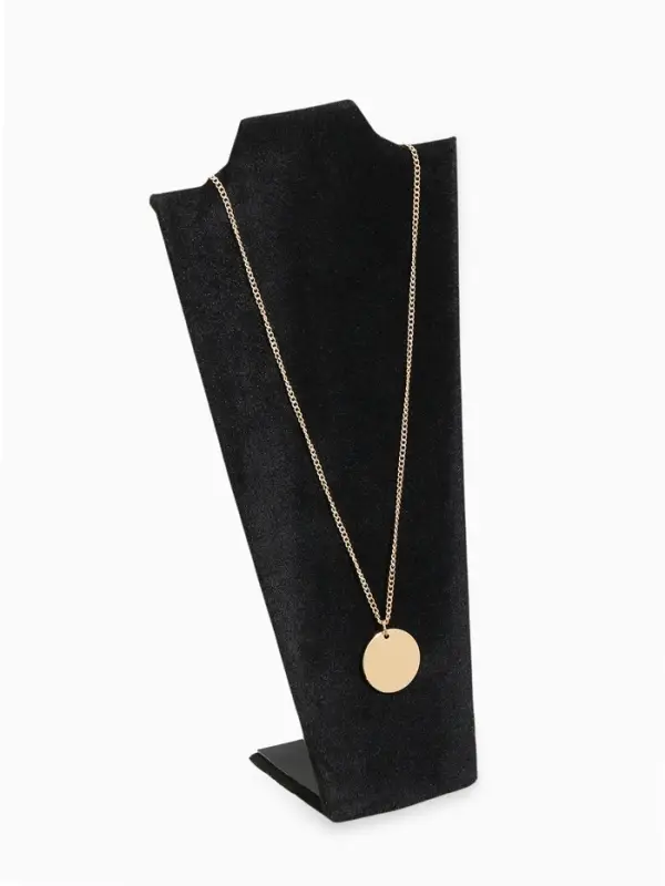 Бюст для украшений QF, 10.5&times;5.5&times;22 см, h=22 см, чёрный