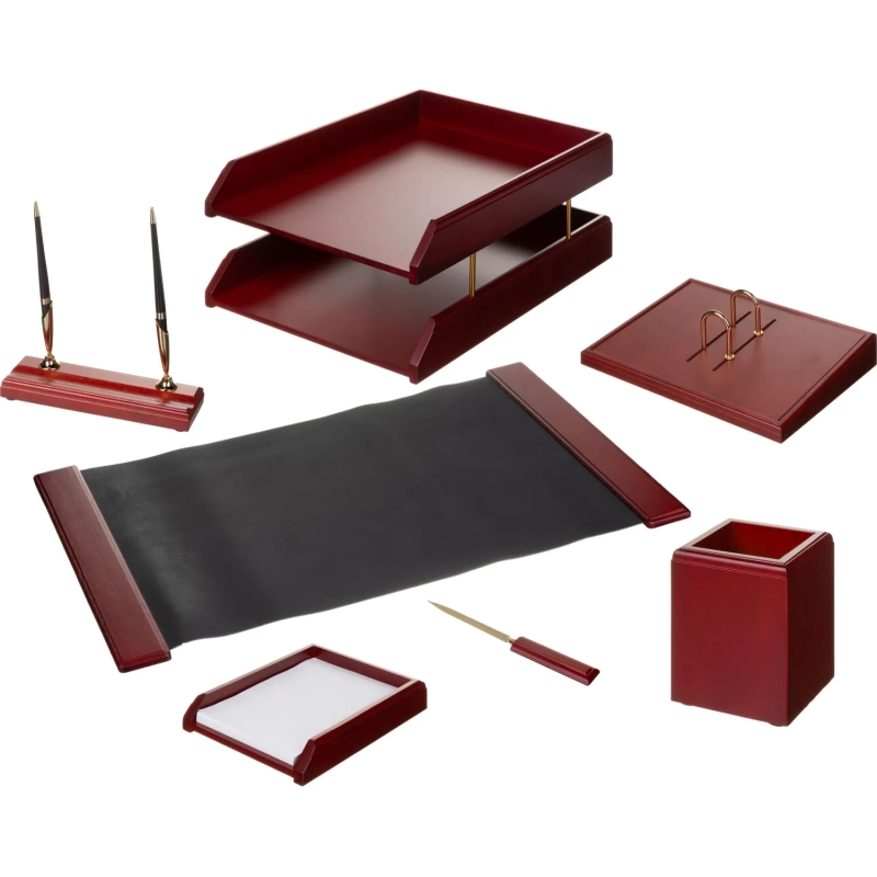 Набор настольный M7C-7A на 7 предметов из &nbsp;дерева, цвет: красное дерево