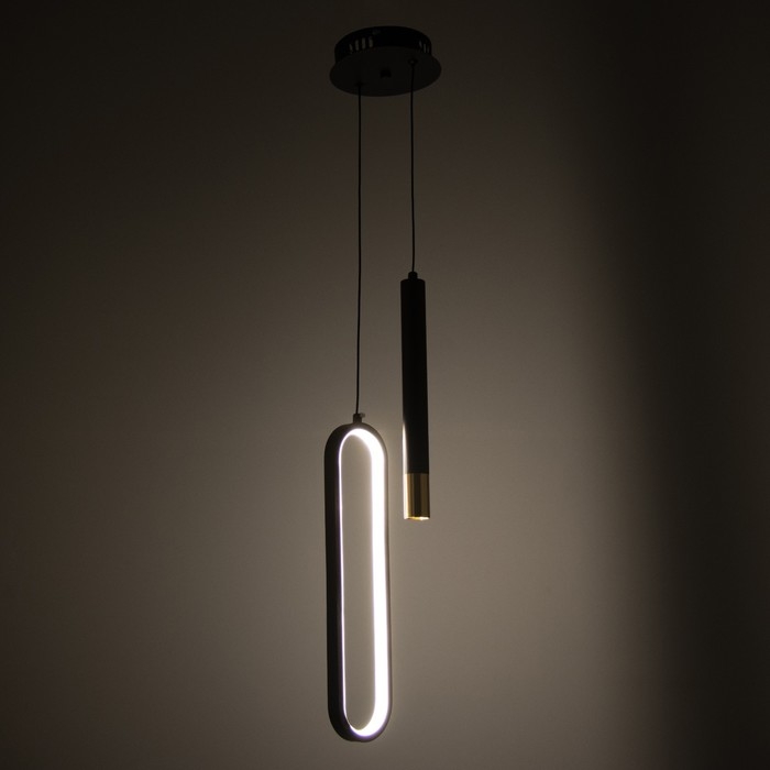 Светильник "Овал" LED 21Вт 4000К черный 14х3х41,5см BayerLux