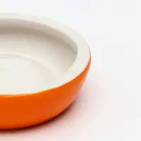 Миска для грызунов &laquo;Апельсинка&raquo;, 30 мл, 7.7&times;2.3 см, керамика, оранжевая