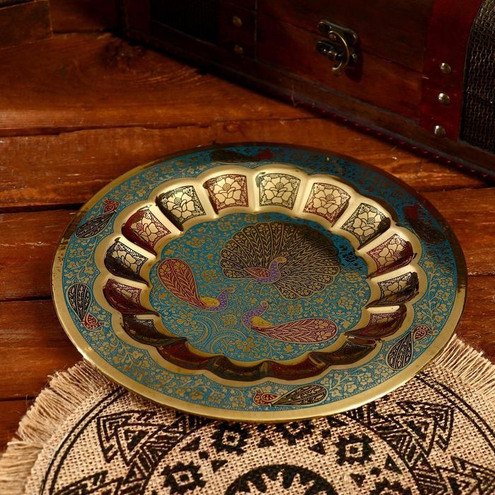 Блюдо Блюдо "Лакшери" латунь 23х23 см