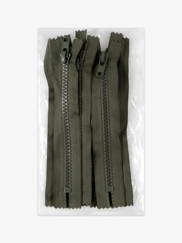 Молния &laquo;Трактор&raquo;, №8, неразъёмная, замок автомат, 18 см, хаки