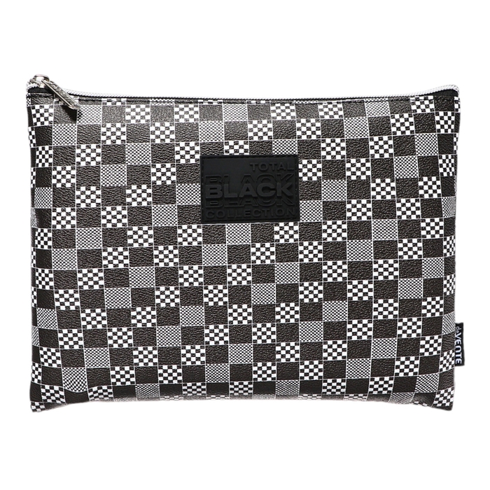 Папка для тетрадей А5, 245 х 200 х 10 мм, молния сверху, кож.зам, deVENTE TOTAL BLACK, универсальная Папка для тетрадей А5, 245 х 200 х 10 мм, молния сверху, кож.зам, deVENTE TOTAL BLACK, универсальная