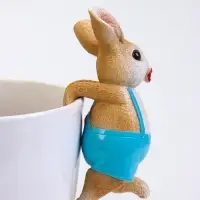 Фигурка для флорариума &laquo;Зайчишка с розой&raquo;, декор на кашпо, 17&times;7&times;7 см