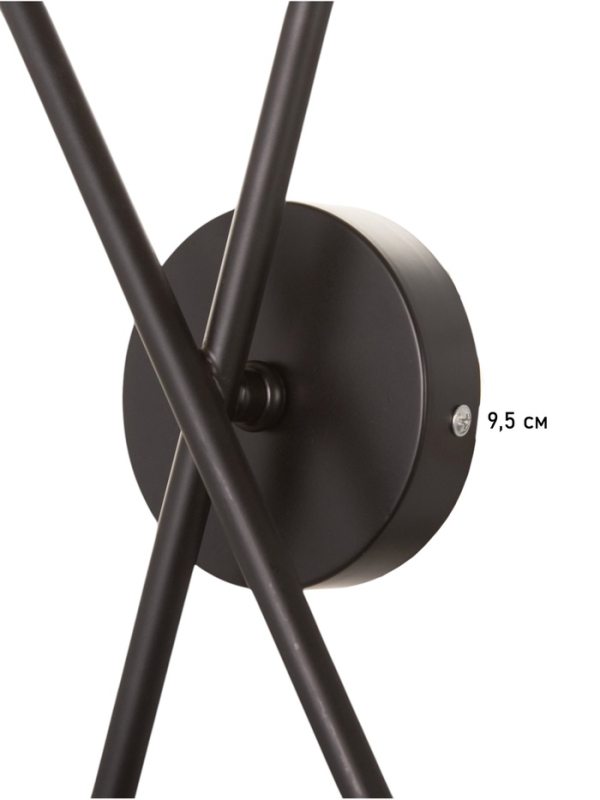 Бра Бра "Факел" 2х40Вт Е27 черный/бронза 7,5х18х41,5см