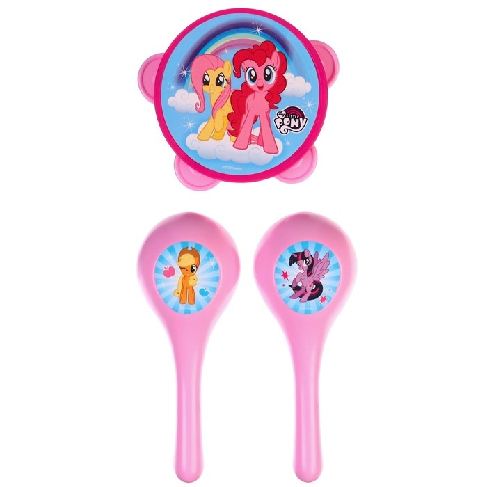 Музыкальные инструменты «Маракасы и бубен» My little pony, 3 предмета Музыкальные инструменты «Маракасы и бубен» My little pony, 3 предмета