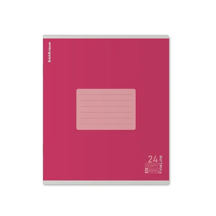 Тетрадь 24 листа в линейку, ErichKrause FineLine, обложка мелованный картон, МИКС