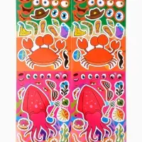 Наклейки детские для творчества "Животные" набор 24 шт