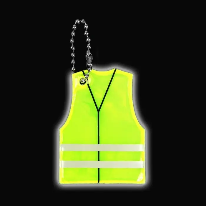 Светоотражающий элемент «Жилет», 5.6×4.4 см, жёлтый Светоотражающий элемент «Жилет», 5.6×4.4 см, жёлтый