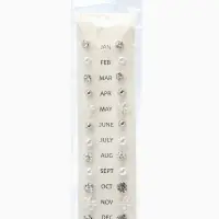 Серьги пусеты One year, 12 пар, строгий стиль, миксы