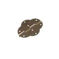 Петля железная, 69&times;53&times;0.55 мм, цвет бронза, 100 шт.