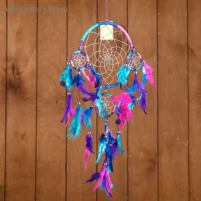 Ловец снов Ловец снов "Пять колец" разноцветный (2) 25х0,5х50 см