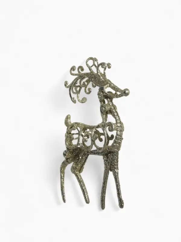 Ёлочная игрушка &laquo;Зимнее волшебство. Олень узорный блеск&raquo; пластик, 7&times;15 см, МИКС