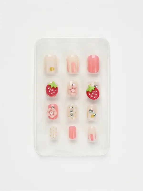 Детские накладные ногти &laquo;Капибара&raquo;, 12 шт.