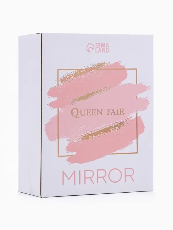 Зеркало настольное, овальное, на ножке, 14.5&times;29 см, (14.5&times;19.5 см), цвет серебряный